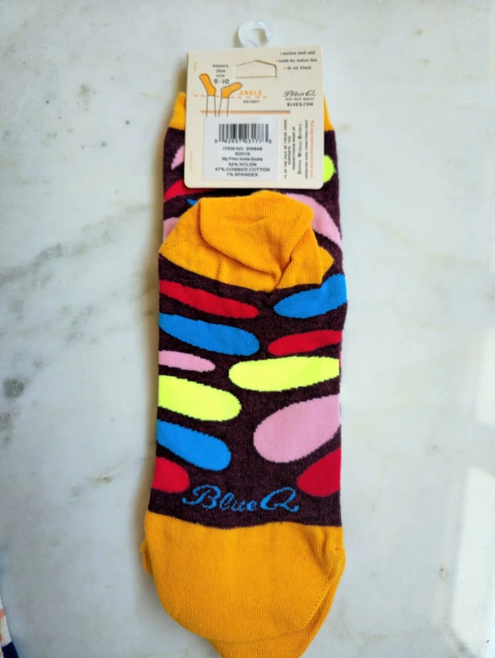 NWT Blue Q Ladies Ankle Sock Bundle 2 Pairs Size 5-10